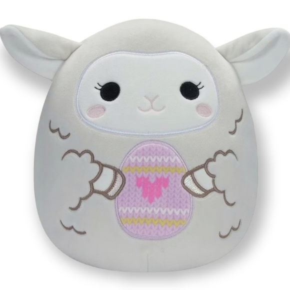 Squishmallows Toys 8 Olana The Easter Egg Holding Lamb Squishmallow